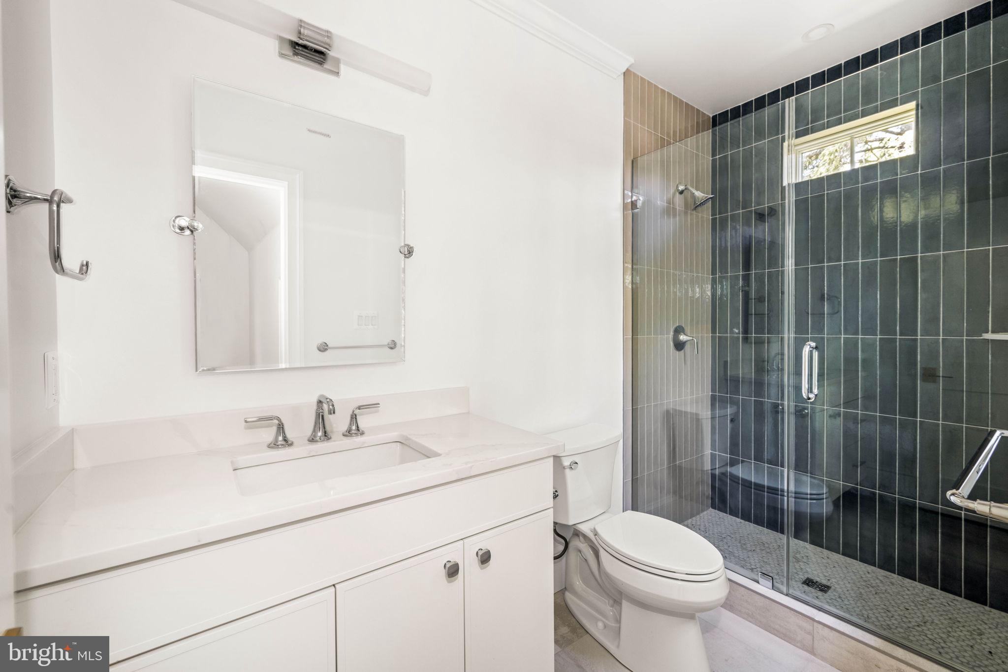 414 Rucker Place Alexandria, VA 22301 - Photo 85 of 135 a bathroom with a sink toilet vanity and shower