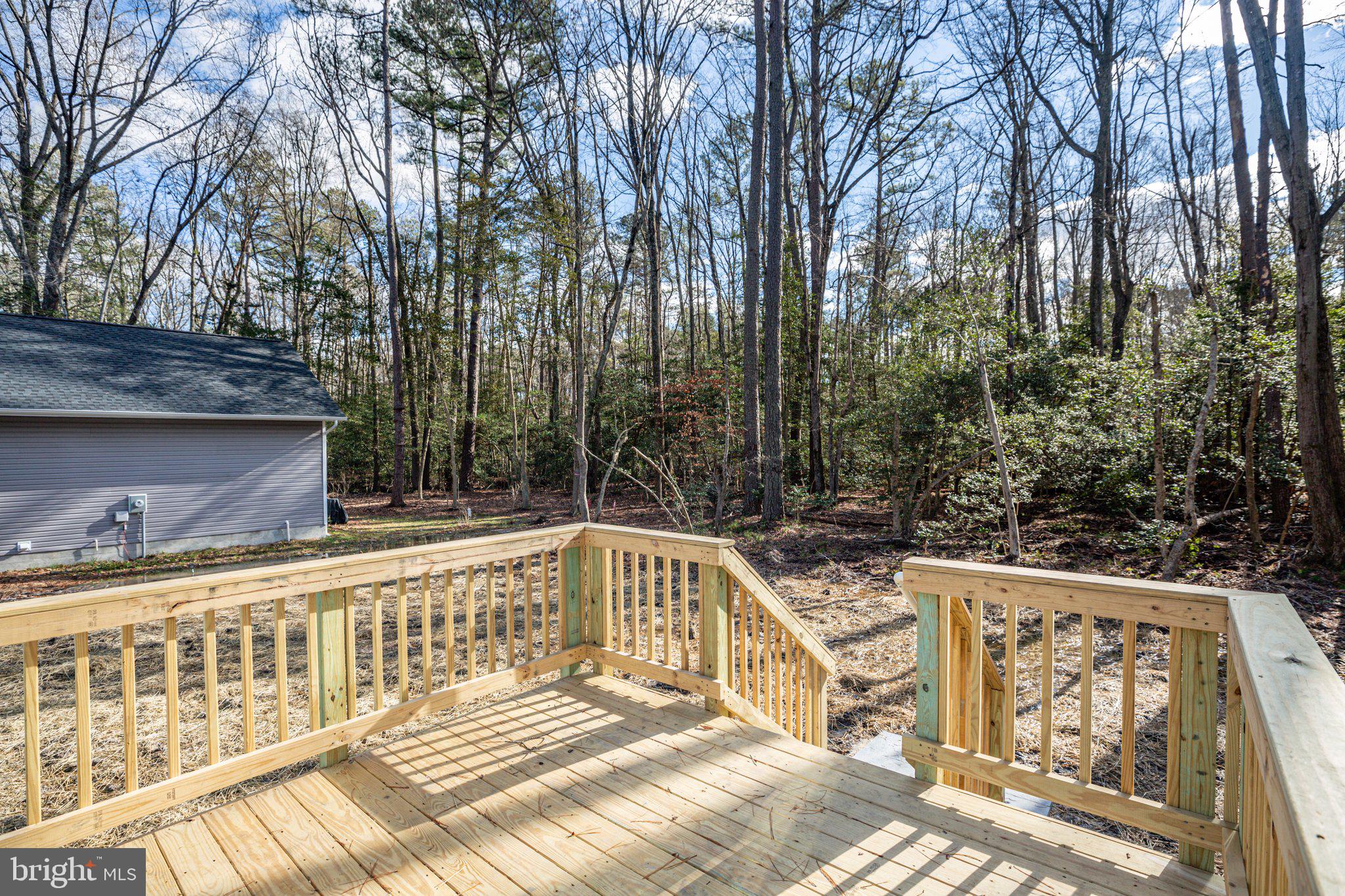 69 Pinewood Lane, Unit L18 Colonial Beach, VA 22443 - Photo 16 of 28 a view of a wooden deck with trees