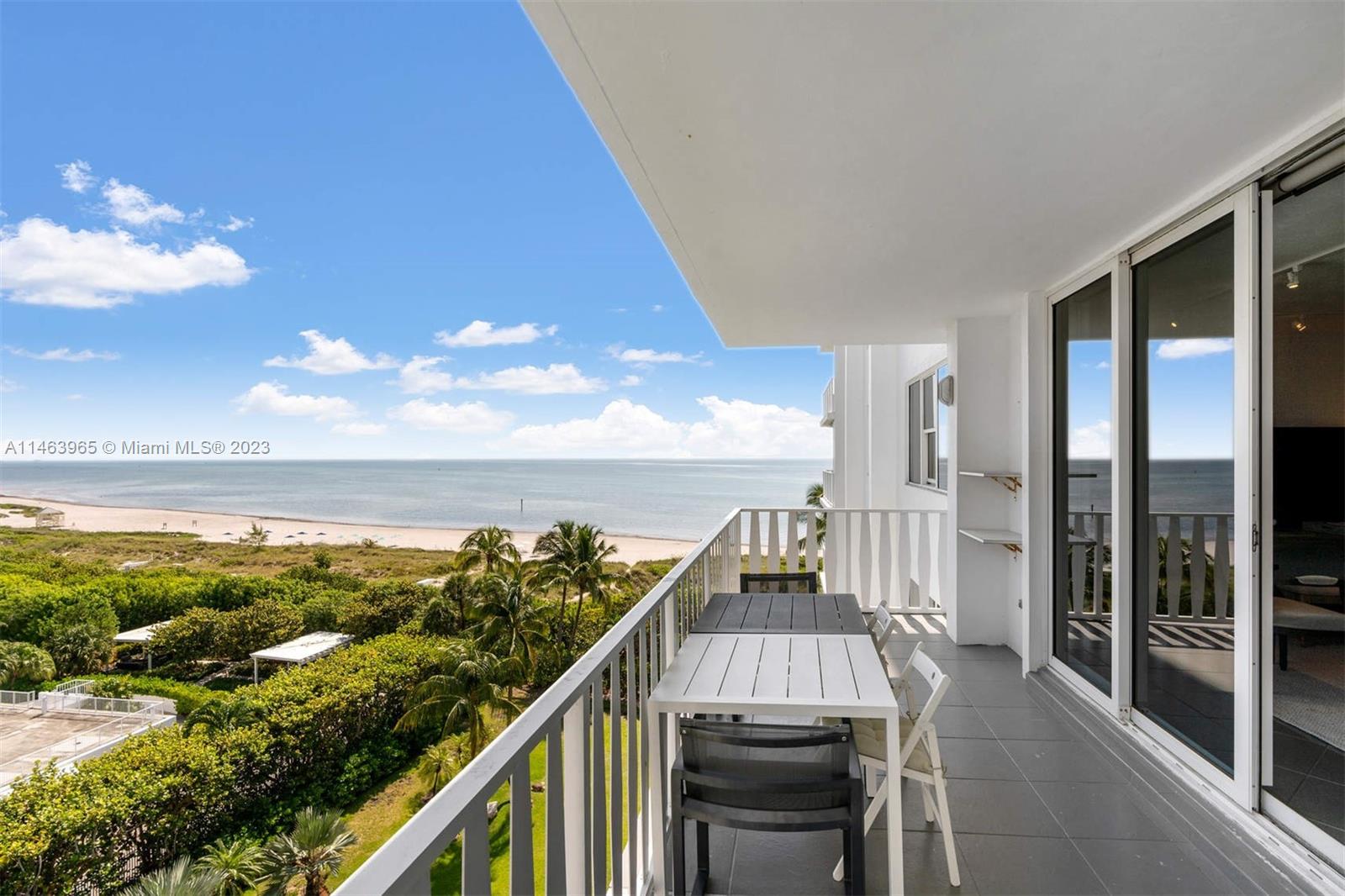 200 Ocean Ln Drive, Unit 703 Key Biscayne, FL 33149 - Photo 10 of 26 a view of a balcony with an ocean view