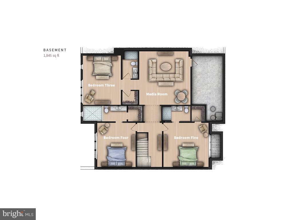 505 Martingale Ridge Drive Middleburg, VA 20117 - Photo 45 of 45 Sample lower level floor plan