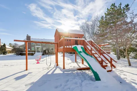 a view of outdoor space with seating