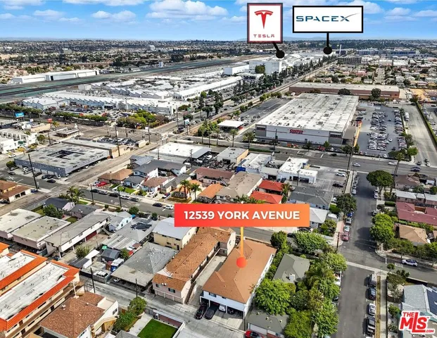 an aerial view of a city