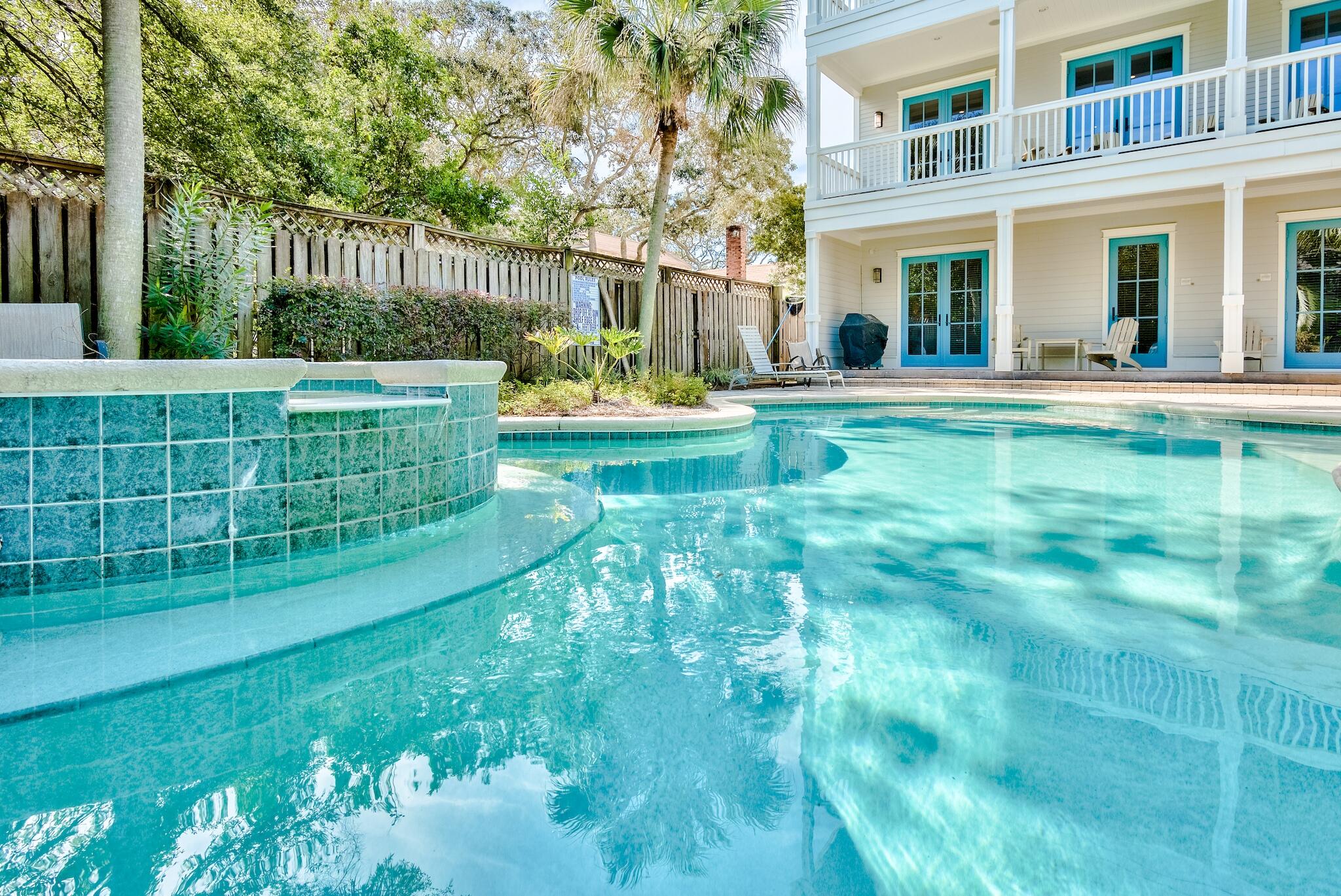 433 Defuniak Street Santa Rosa Beach, FL 32459 - Photo 21 of 57 a view of a house with a backyard