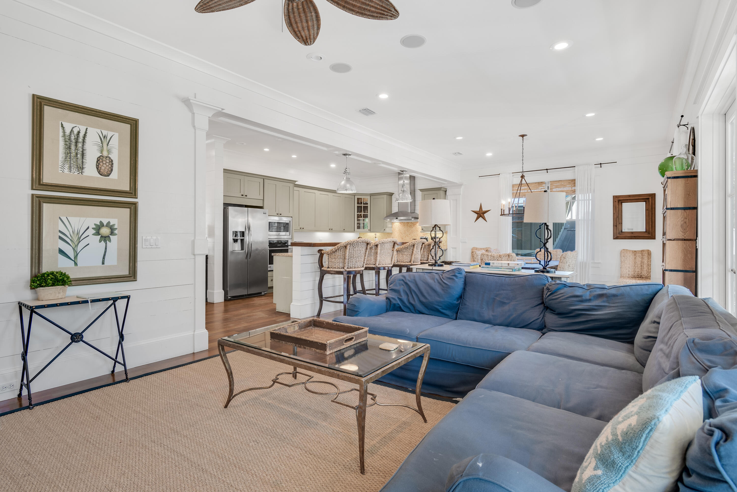 433 Defuniak Street Santa Rosa Beach, FL 32459 - Photo 4 of 57 a living room with furniture and kitchen view
