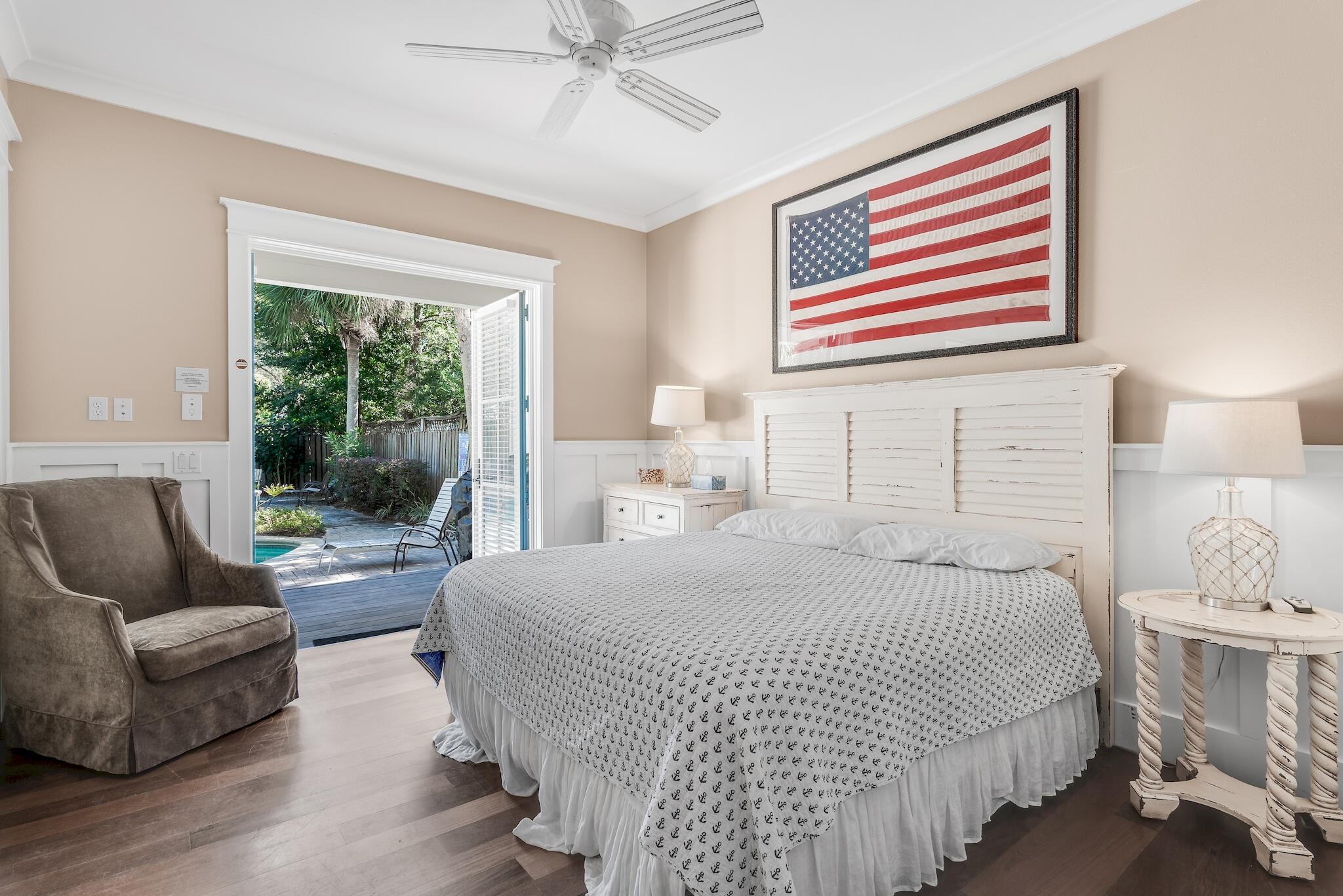 433 Defuniak Street Santa Rosa Beach, FL 32459 - Photo 45 of 57 a bedroom with a bed and a couch