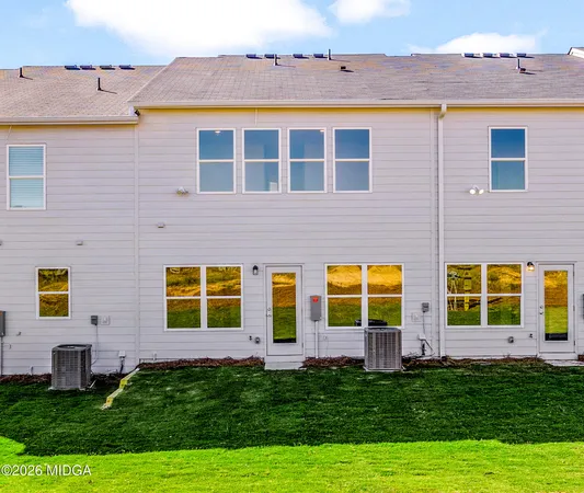 a view of building with yard