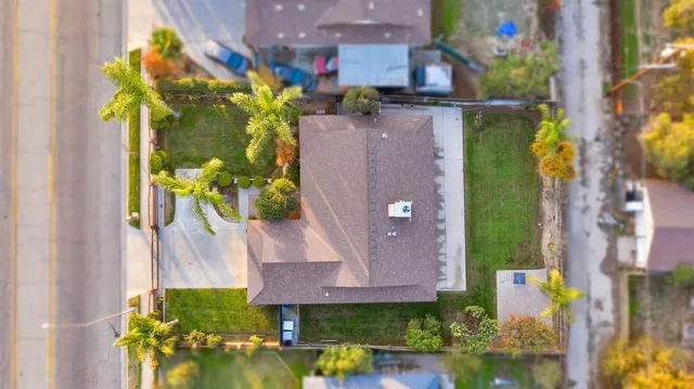 aerial view of a house