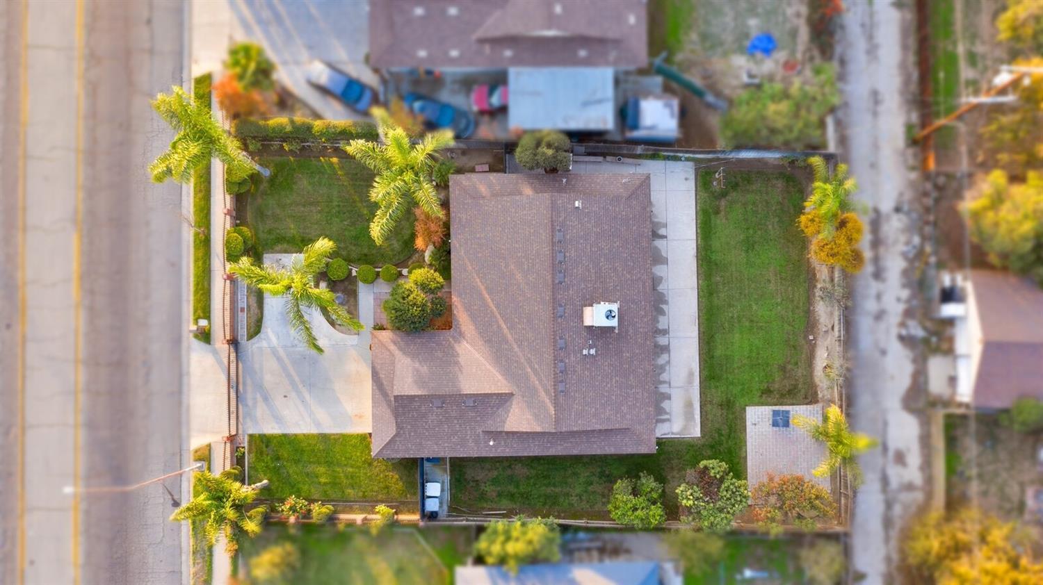 aerial view of a house