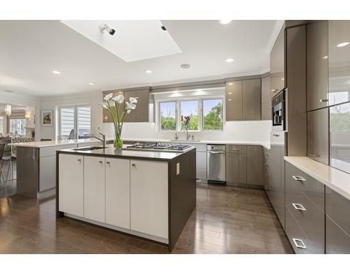 21 Robin Road Weston, MA 02493 - Photo 13 of 41 a kitchen with counter top space sink and refrigerator