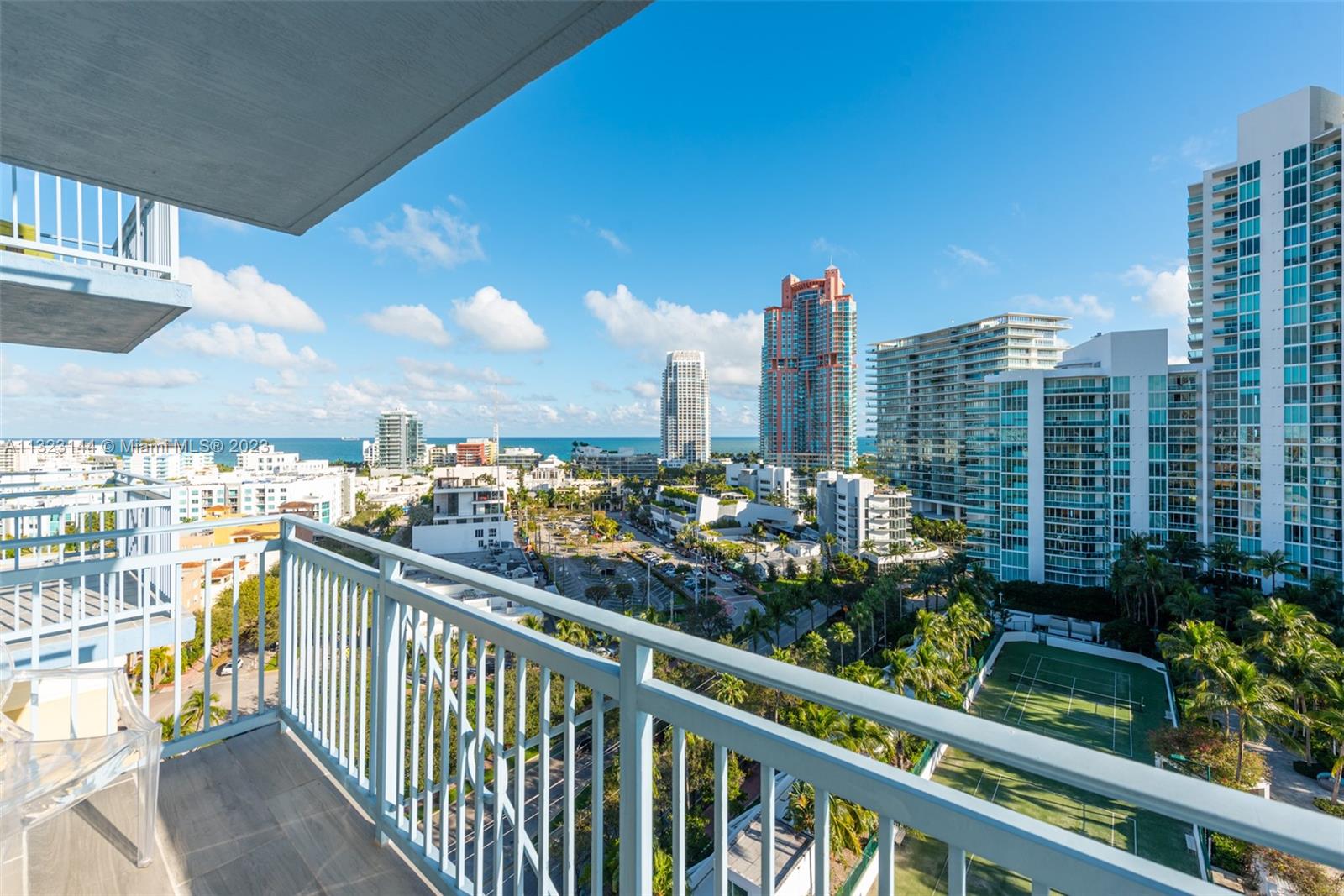 90 Alton Road, Unit 1602 Miami Beach, FL 33139 - Photo 31 of 34 a view of city from a balcony