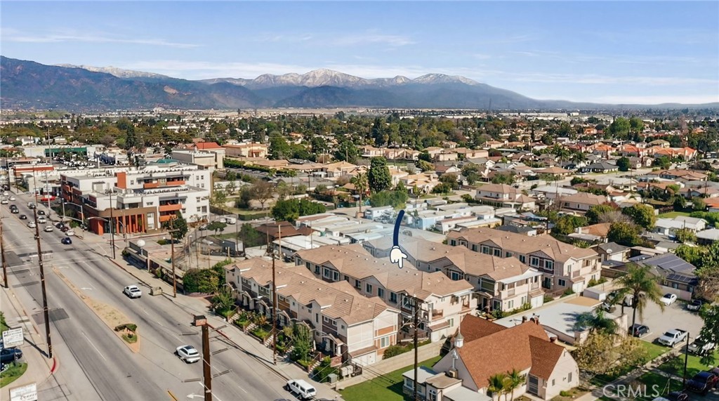 4612 Peck Road, Unit D El Monte, CA 91732 - Photo 49 of 57 an aerial view of residential house and parking space