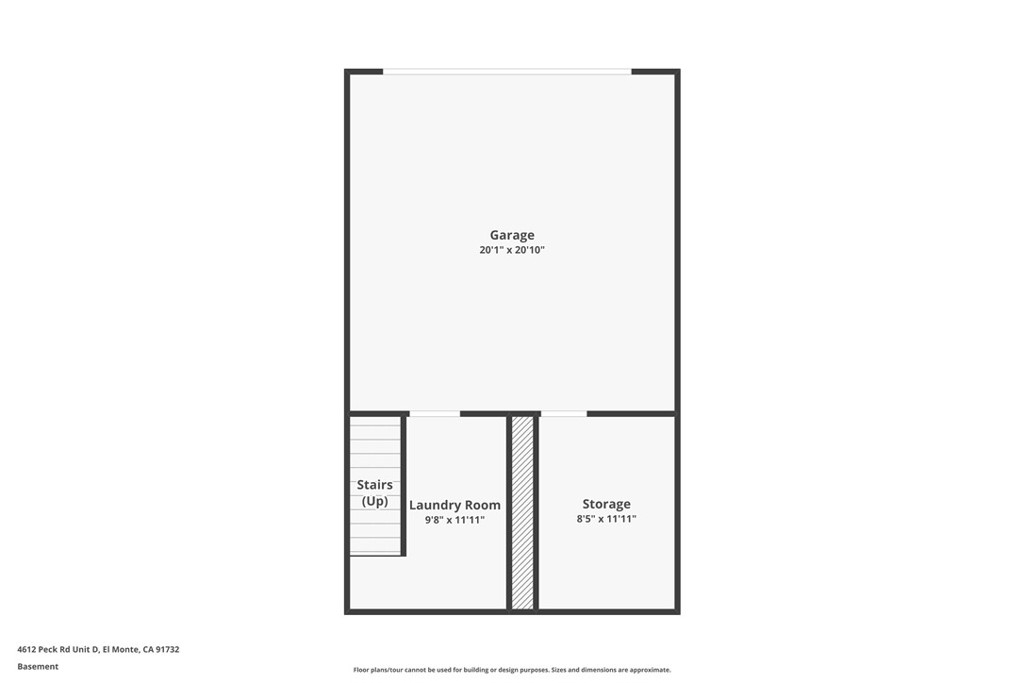 4612 Peck Road, Unit D El Monte, CA 91732 - Photo 52 of 57 a picture of a floor plan
