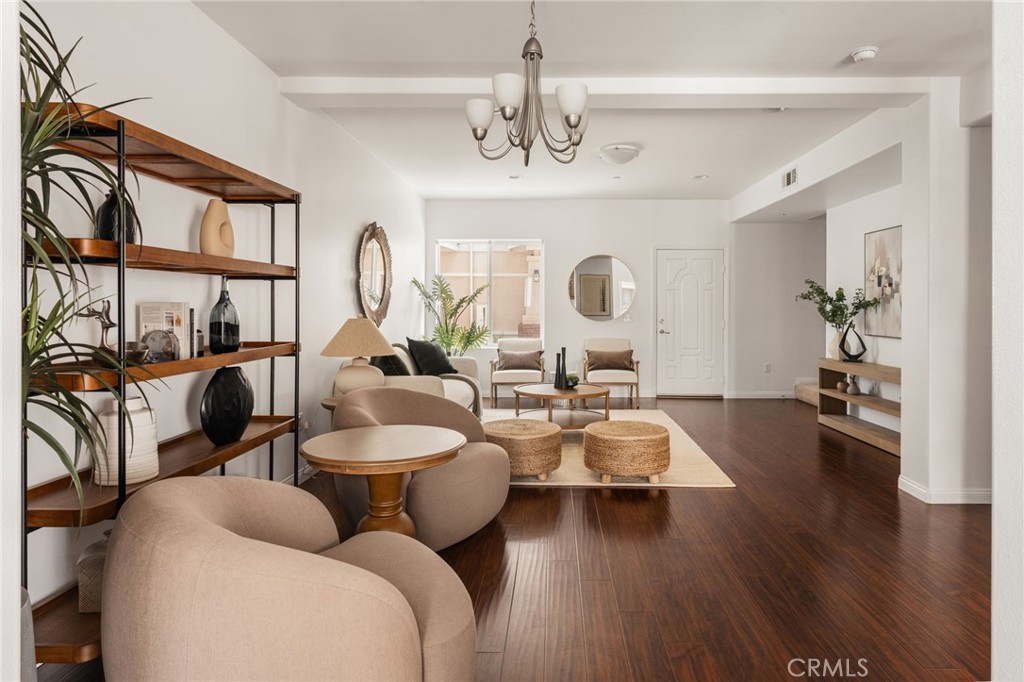 4612 Peck Road, Unit D El Monte, CA 91732 - Photo 9 of 57 a living room with furniture fireplace and a large window