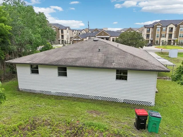 a aerial view of a house