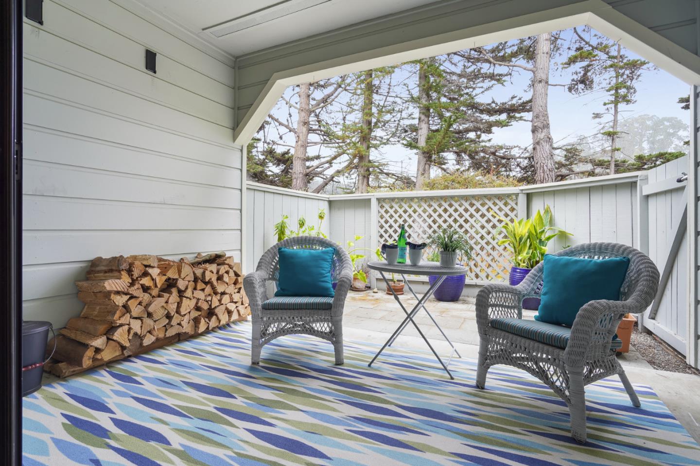2601 Willowbrook Lane, Unit 9 Aptos, CA 95003 - Photo 19 of 29 a outdoor living room with furniture and a potted plant