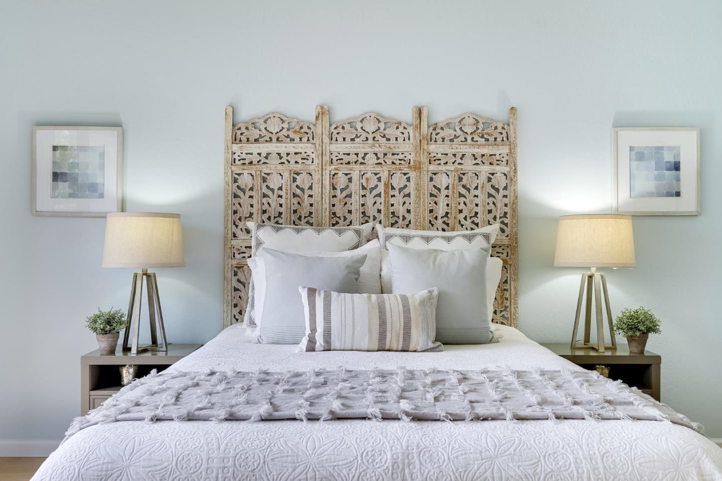 2601 Willowbrook Lane, Unit 9 Aptos, CA 95003 - Photo 23 of 29 a bedroom with a bed and a night stand