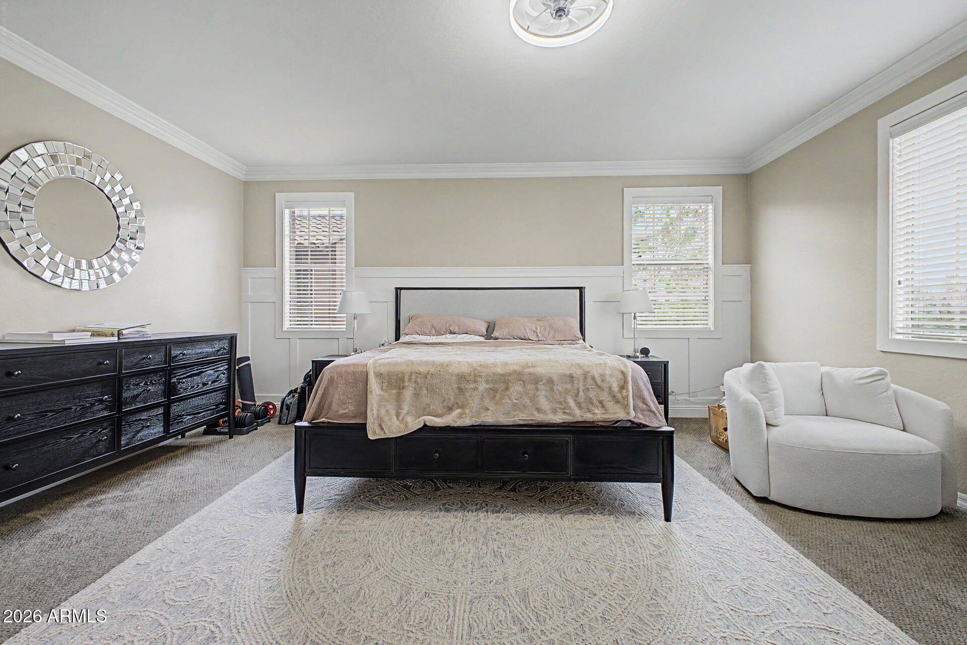 15918 South 11th Way Phoenix, AZ 85048 - Photo 13 of 32 a bedroom with a bed and a couch