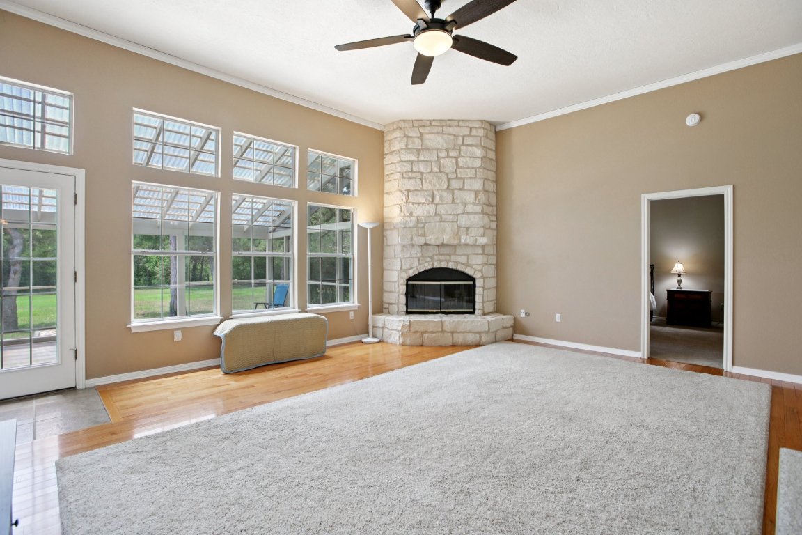 148 Oak Ridge Drive Cedar Creek, TX 78612 - Photo 12 of 40 a view of an empty room with a window and bathroom