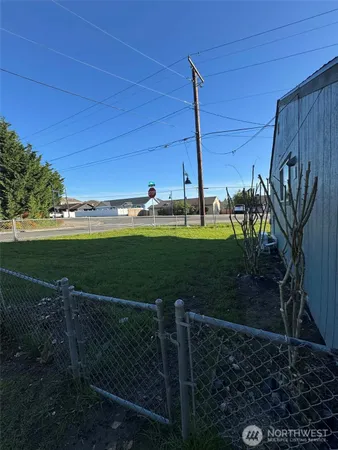 a backyard of a house