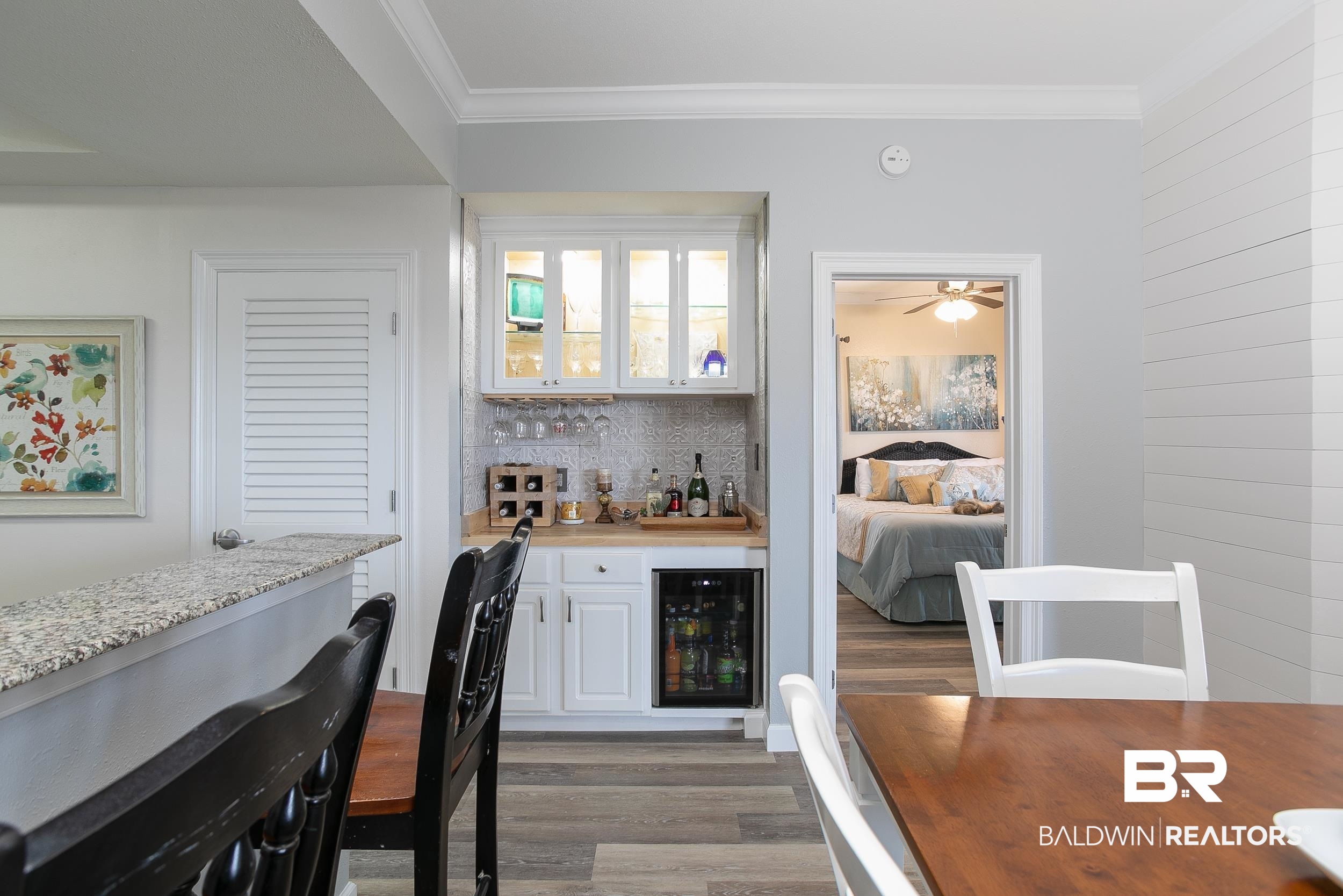 27282 Canal Road, Unit 101 Orange Beach, AL 36561 - Photo 10 of 49 Wet Bar with Wine Fridge