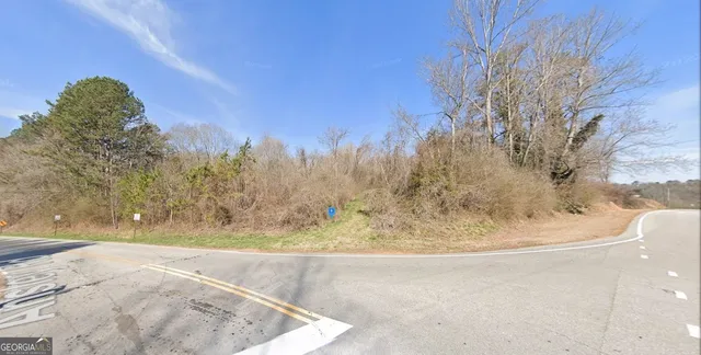 a view of a yard with a snow