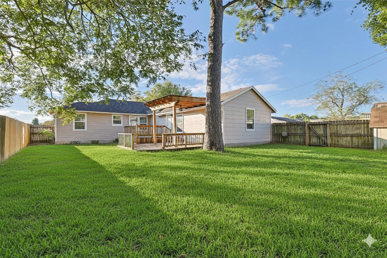 207 Farrer Street Angleton, TX 77515 - Photo 5 of 24 a view of a house with backyard and garden