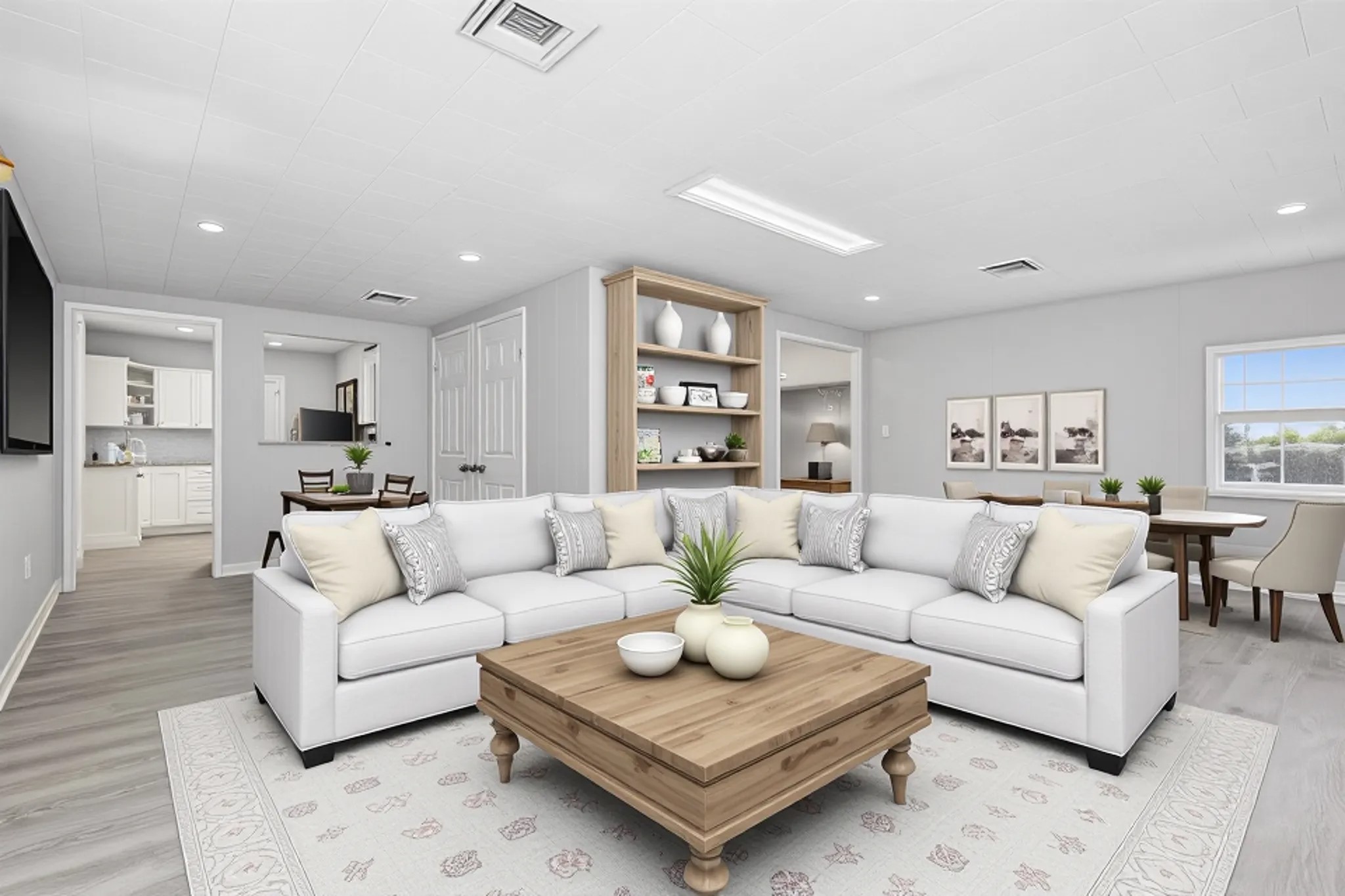 207 Farrer Street Angleton, TX 77515 - Photo 8 of 24 a living room with furniture and view of kitchen