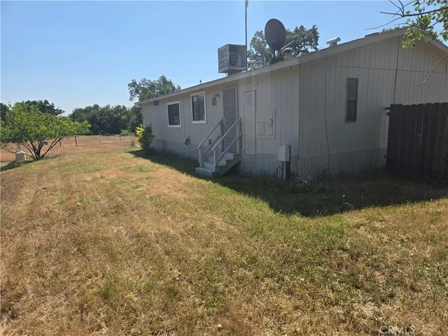 a backyard of a house