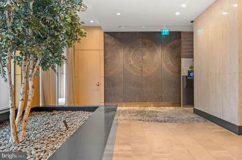 a view of a door in the house