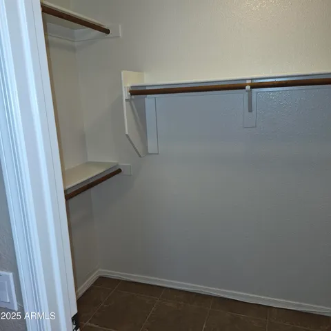 a close view of closet