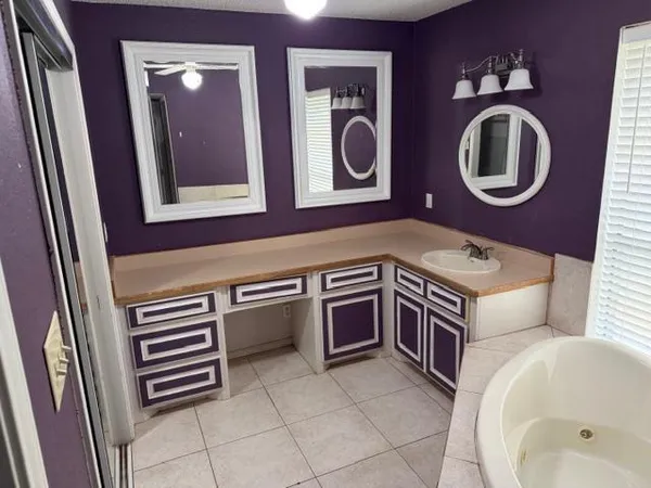 a bathroom with a sink