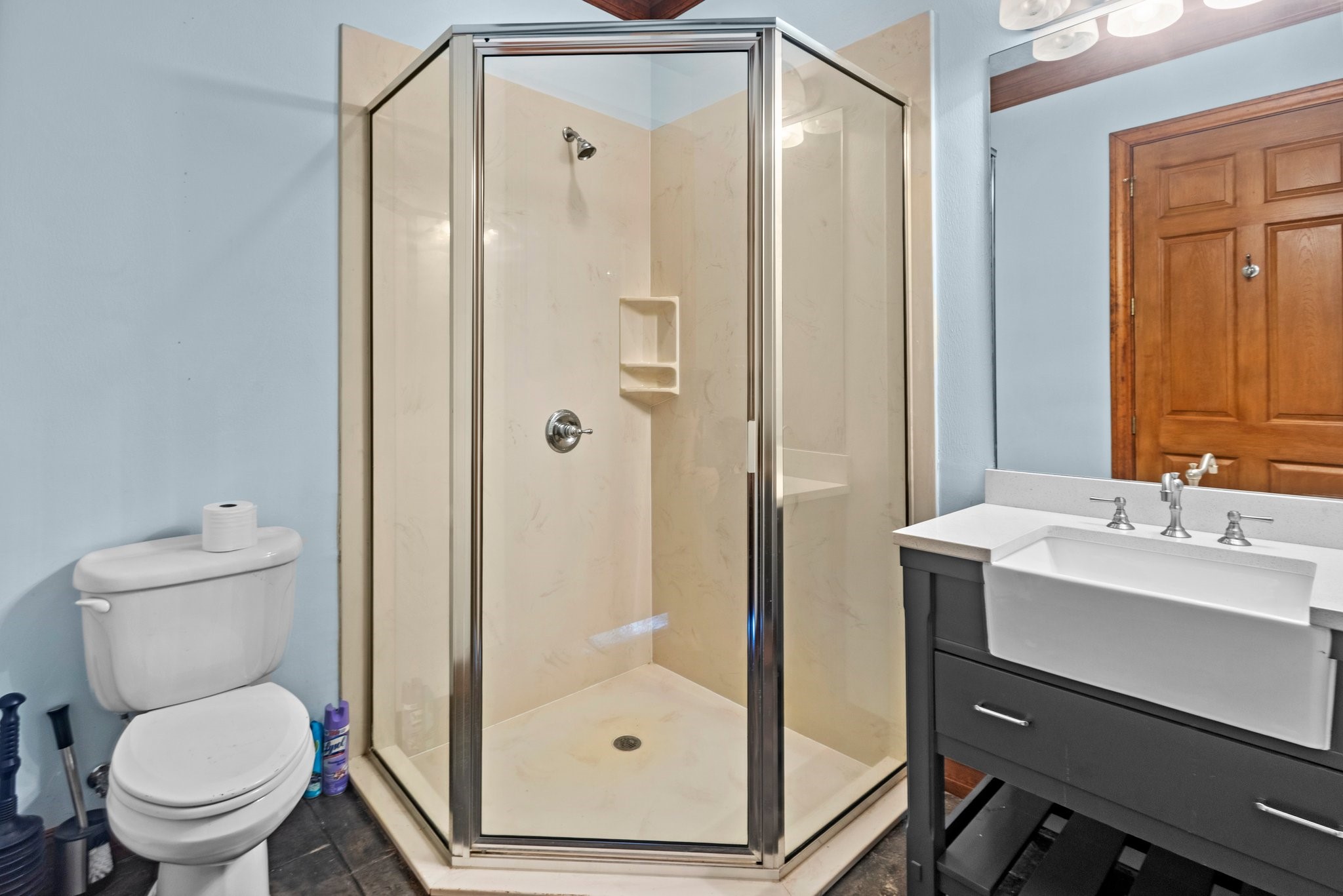 27076 Interstate 10 Winnie, TX 77665 - Photo 27 of 42 a bathroom with a shower a toilet and sink