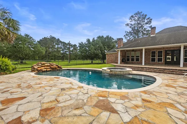 a view of a garage with furniture