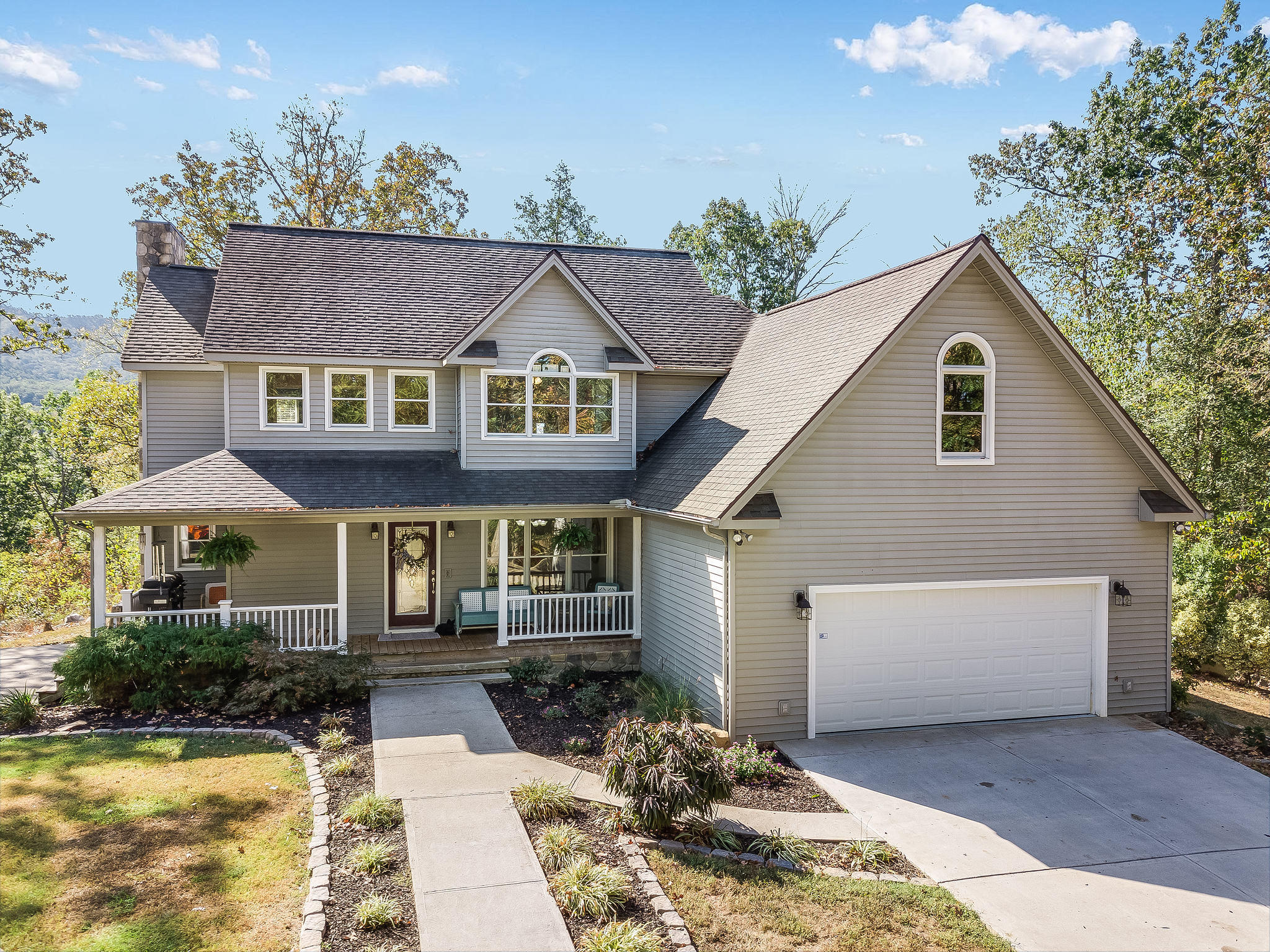 Drone photo front of home