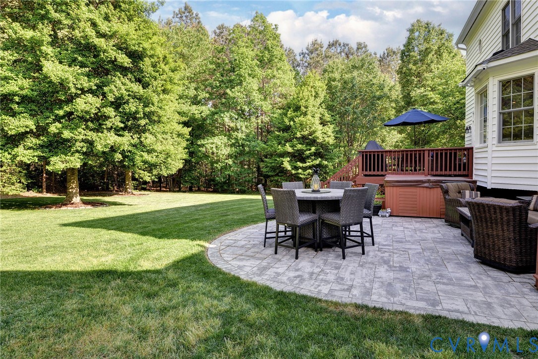 4015 Cold Spring Road Williamsburg, VA 23188 - Photo 40 of 57 Expansive backyard featuring a large paver patio,