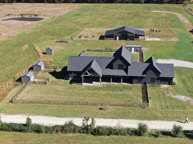 a house view with a backyard space