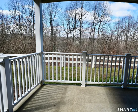 a view of a street from a balcony