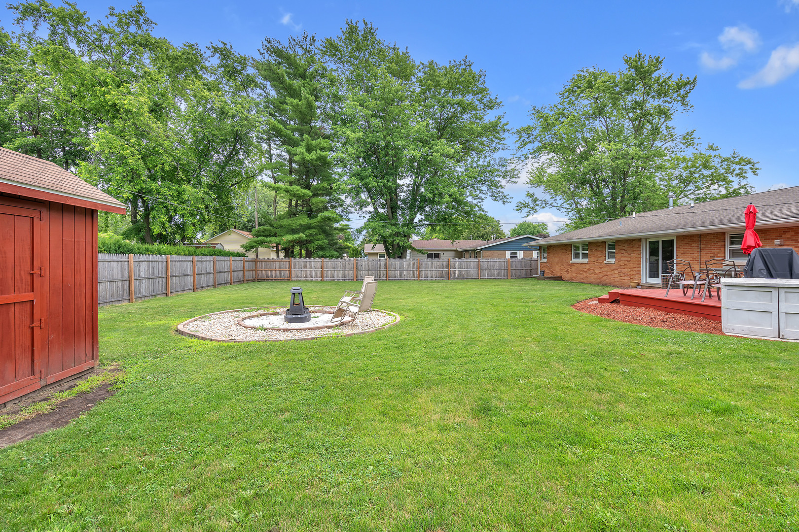 312 Wilmac Street Dwight, IL 60420 - Photo 21 of 26 a view of a house with backyard and sitting area