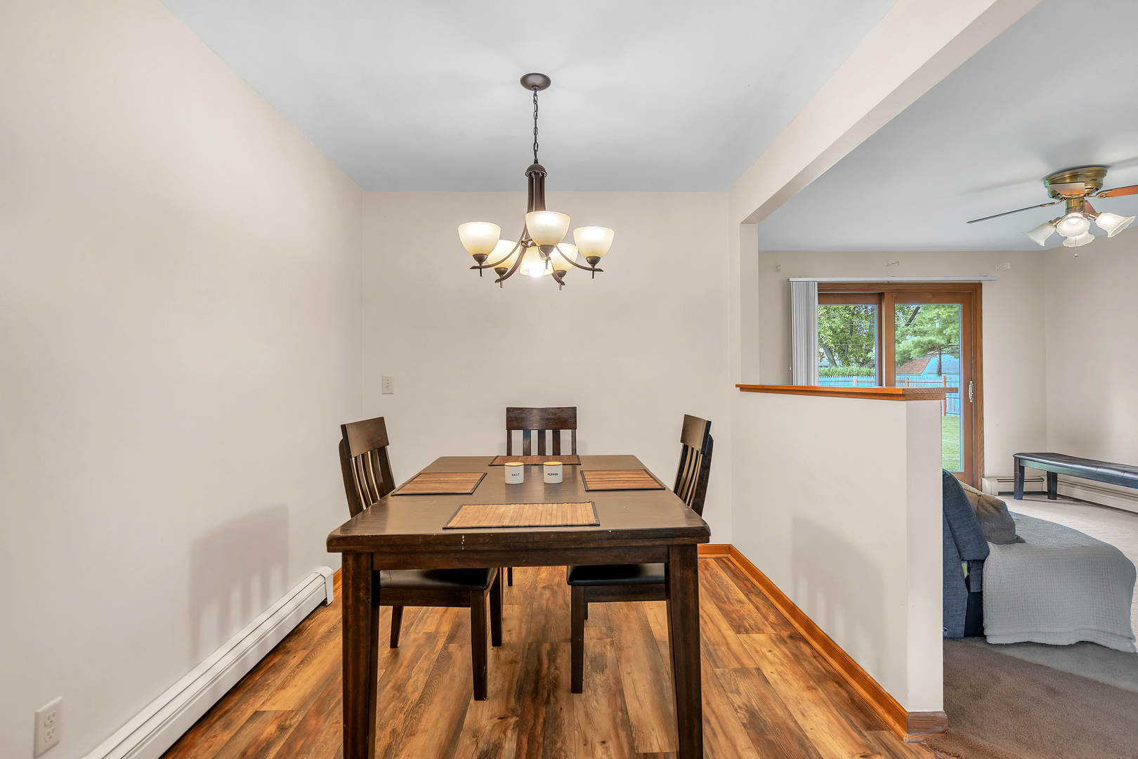 312 Wilmac Street Dwight, IL 60420 - Photo 6 of 26 a view of a dining room with furniture and a chandelier