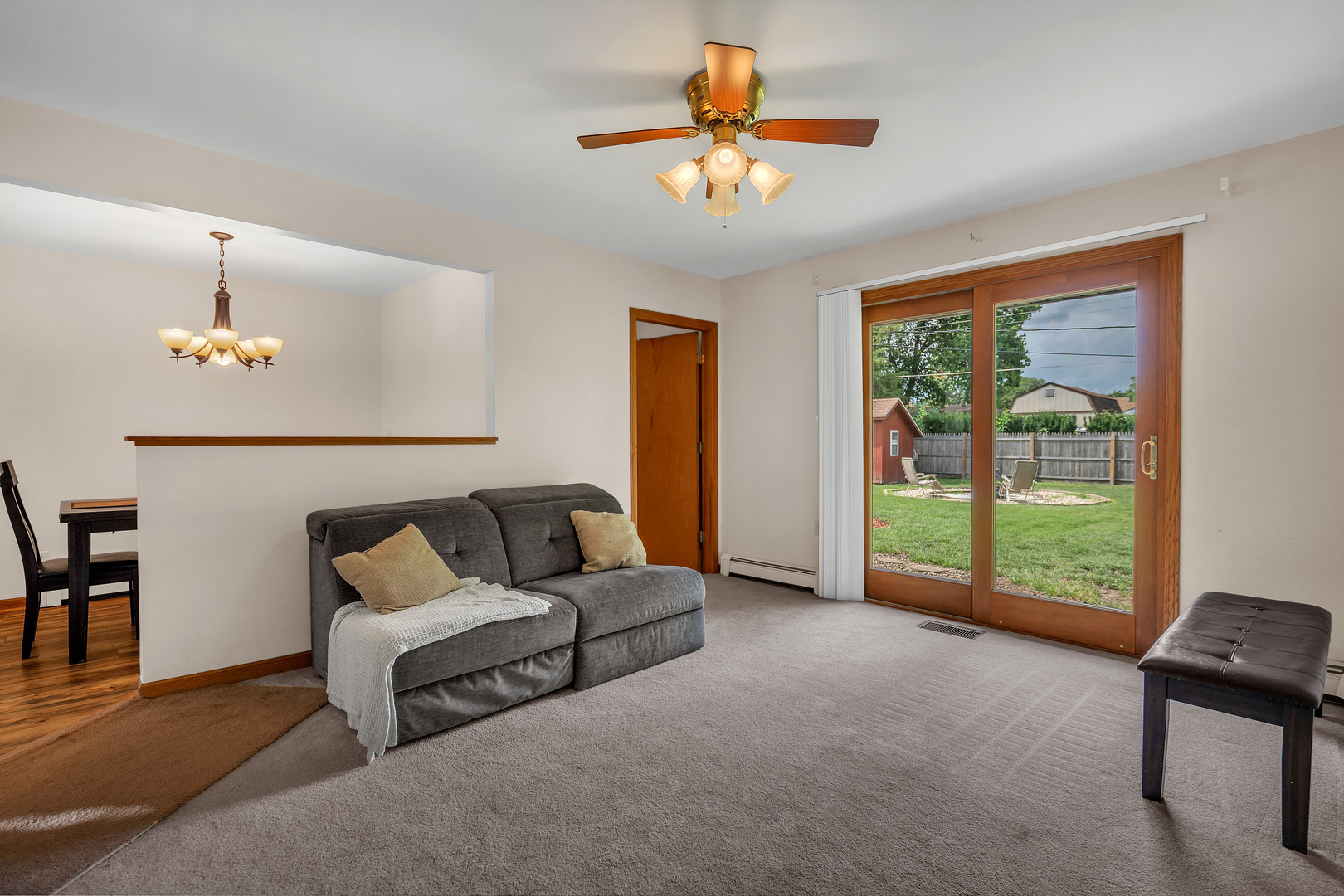312 Wilmac Street Dwight, IL 60420 - Photo 7 of 26 a living room with furniture and a large window