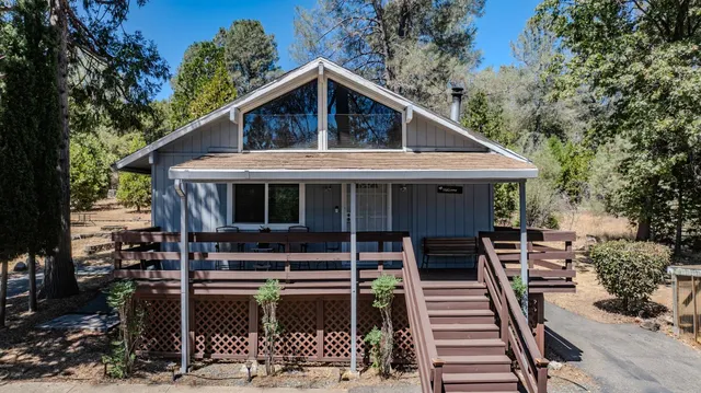 a front view of a house with balcony