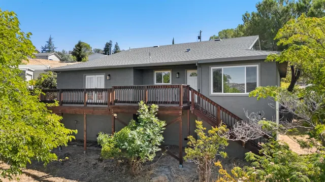 a view of a house with wooden floor