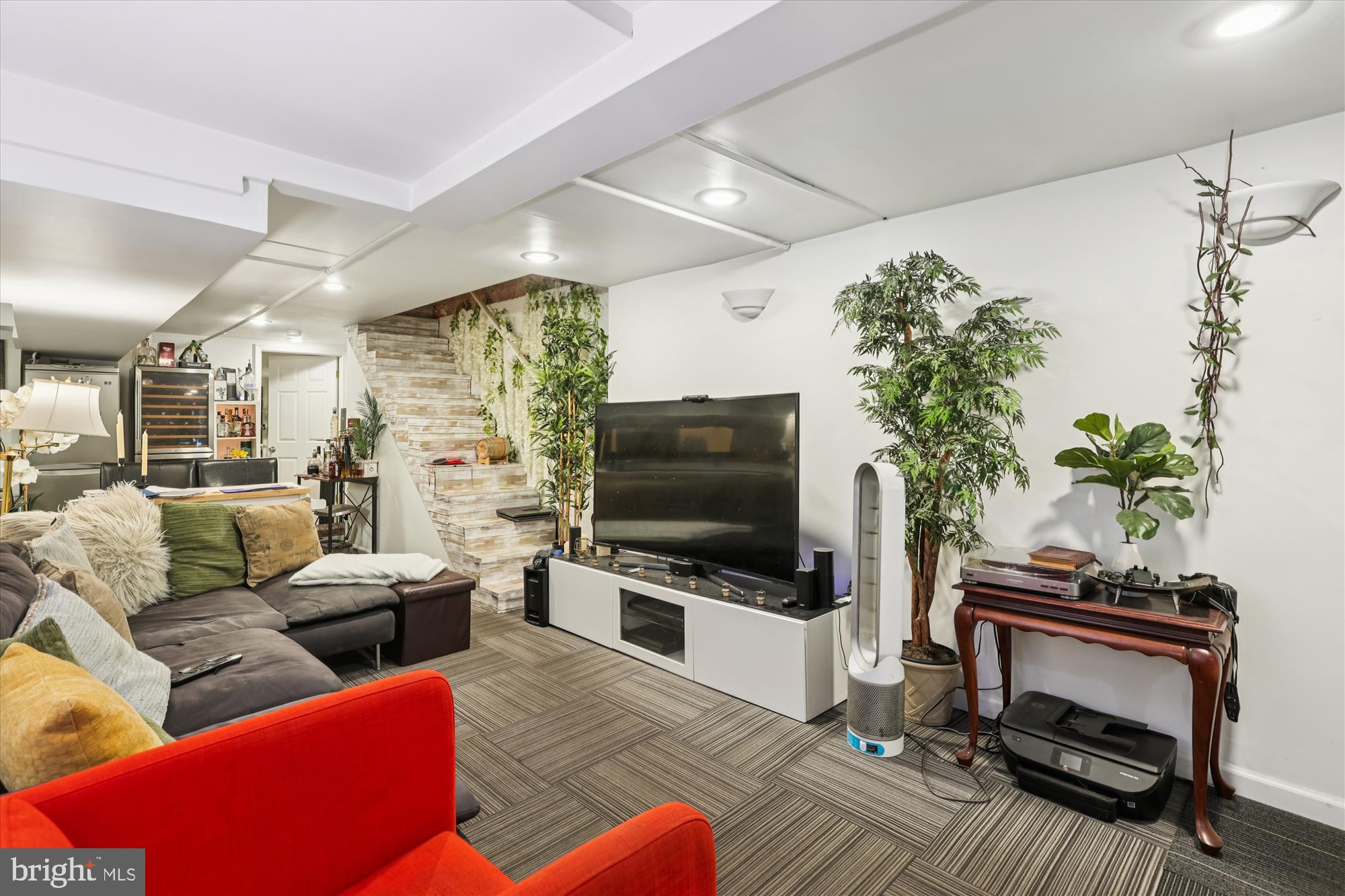 14 Seaton Place Northwest Washington, DC 20001 - Photo 39 of 46 a living room with furniture and a flat screen tv