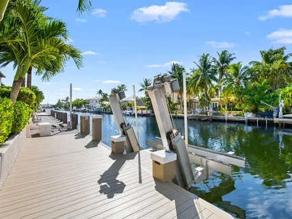 a view of a lake with houses