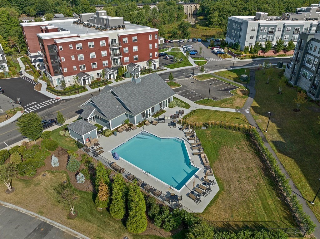 200 Revere Street, Unit 4103 Canton, MA 02021 - Photo 38 of 39 an aerial view of a house with a garden