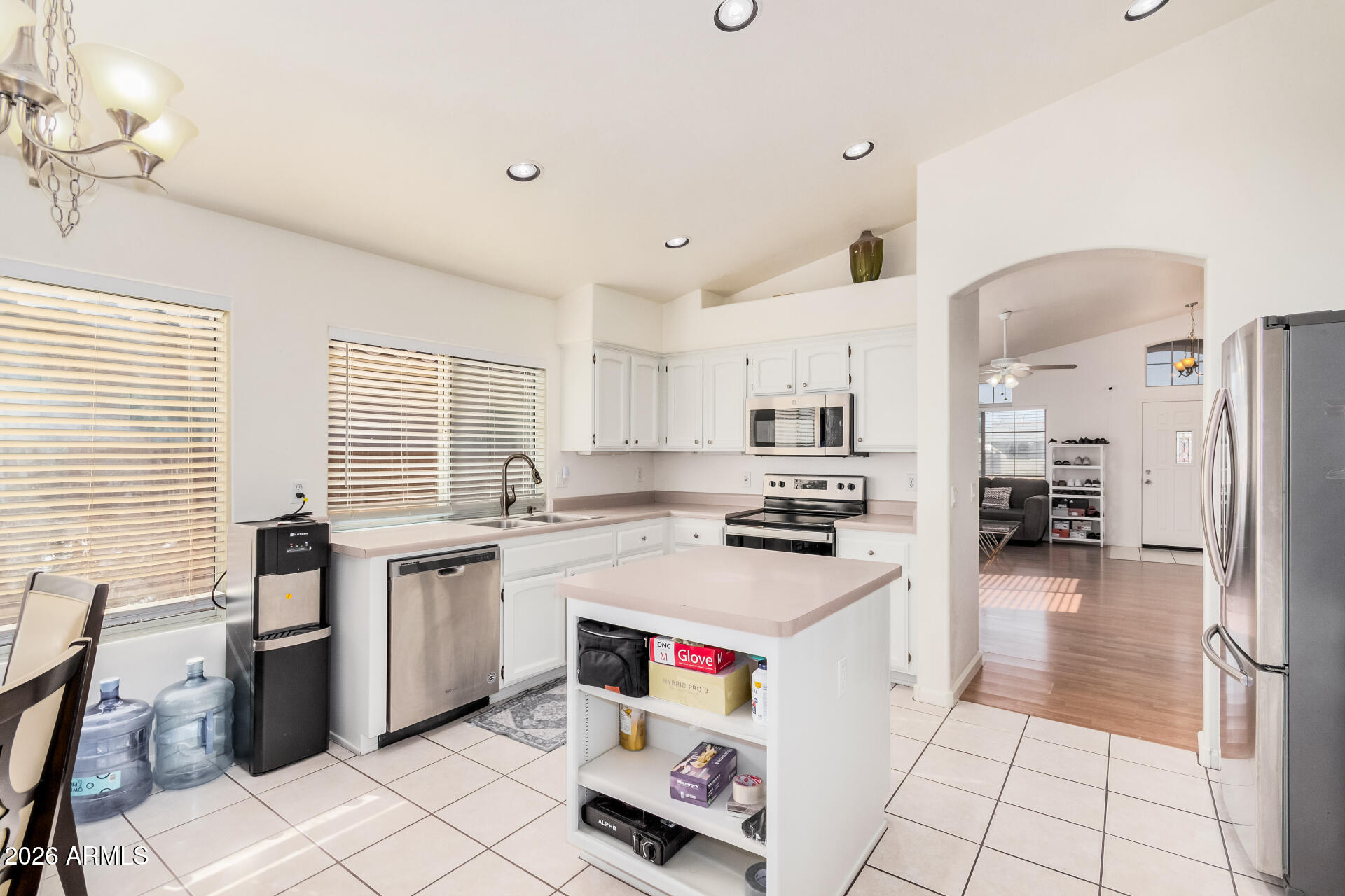 17433 North 20th Street Phoenix, AZ 85022 - Photo 12 of 29 a kitchen with a sink stove and refrigerator