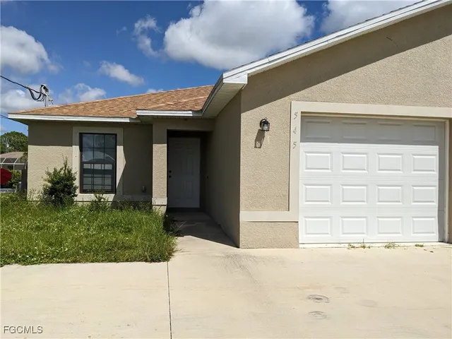 a view of a house with a outdoor space