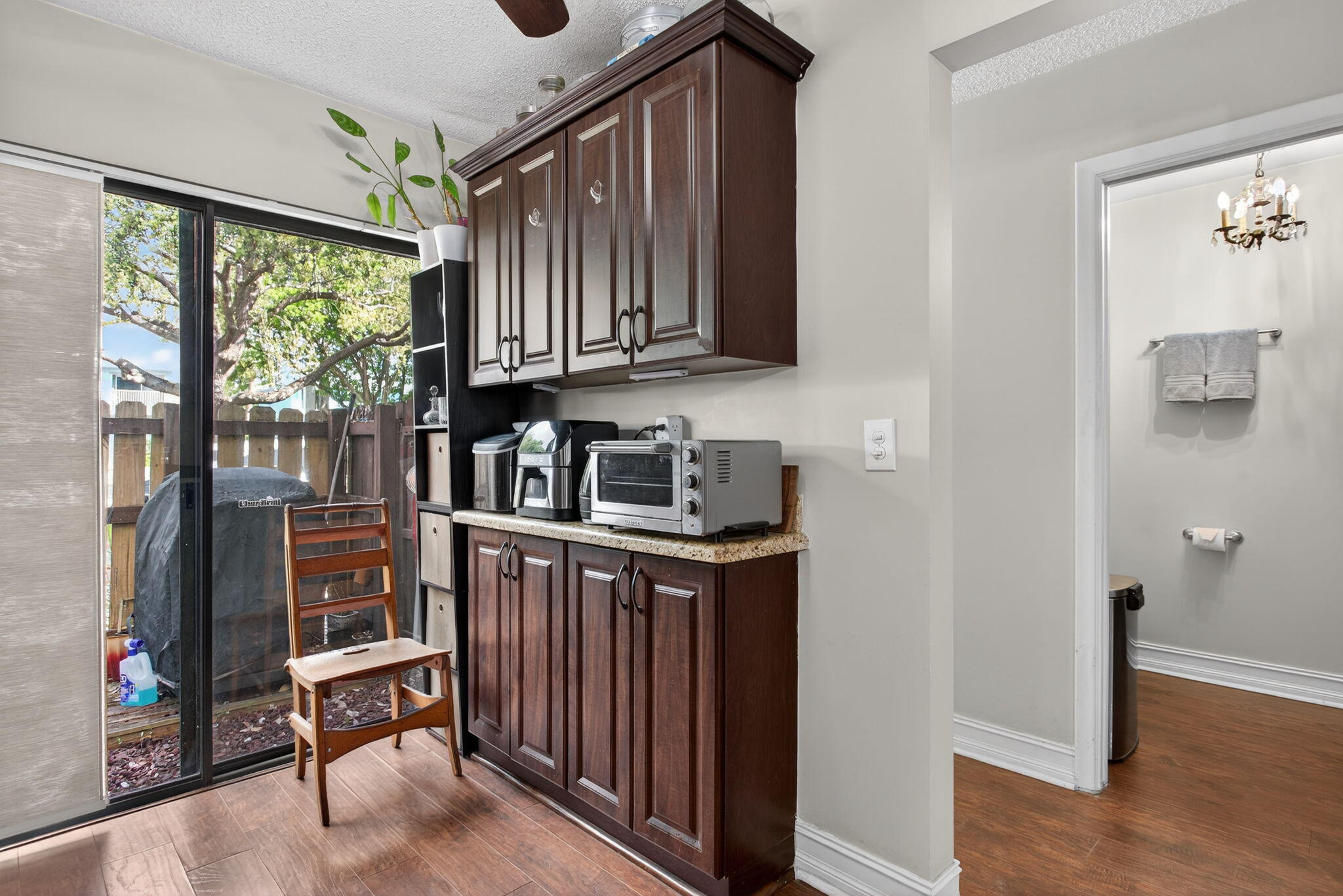 2122 Northeast 44th Street Lighthouse Point, FL 33064 - Photo 15 of 36 Storage Cabinetry/Front Patio Sliders