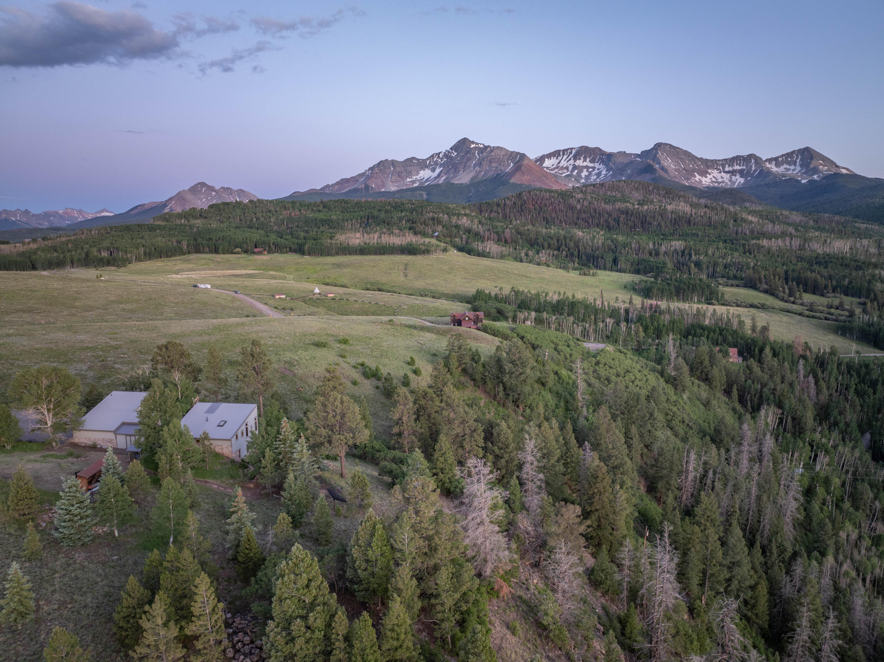 145 West Anderson Road Placerville, CO 81430 - Photo 38 of 52 Drone overhead