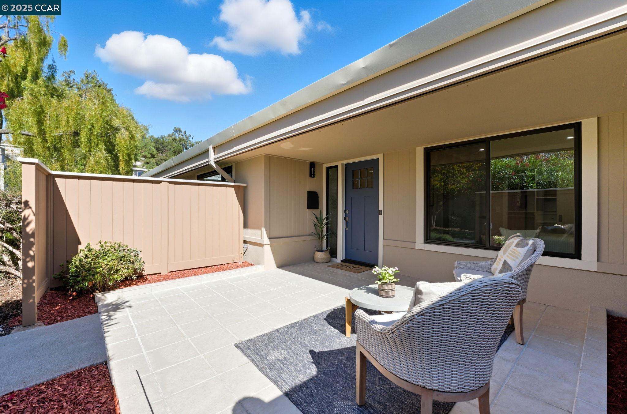 2132 Golden Rain Road, Unit 2 Walnut Creek, CA 94595 - Photo 28 of 38 a view of a patio in the backyard